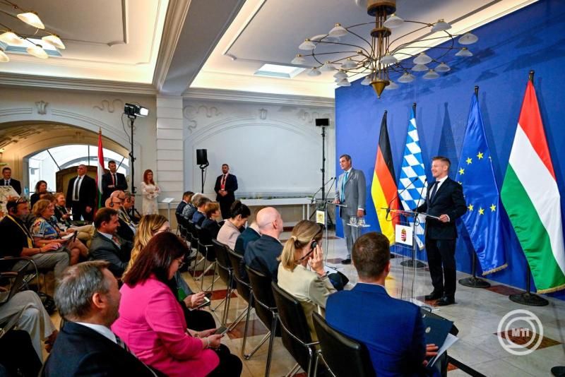Magyar Péter és Markus Söder